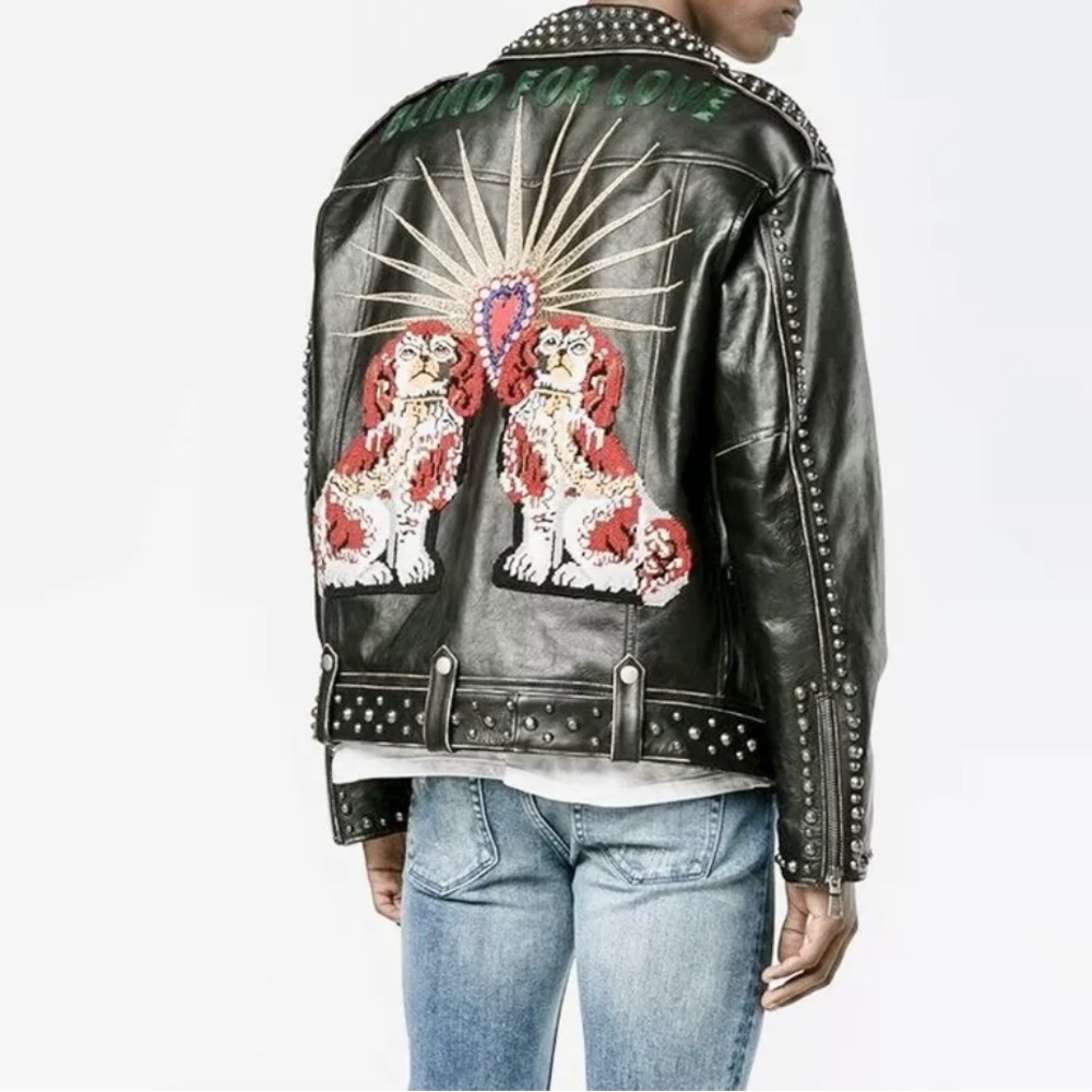 GUCCI LEATHER JACKET - Picture 1 of 12